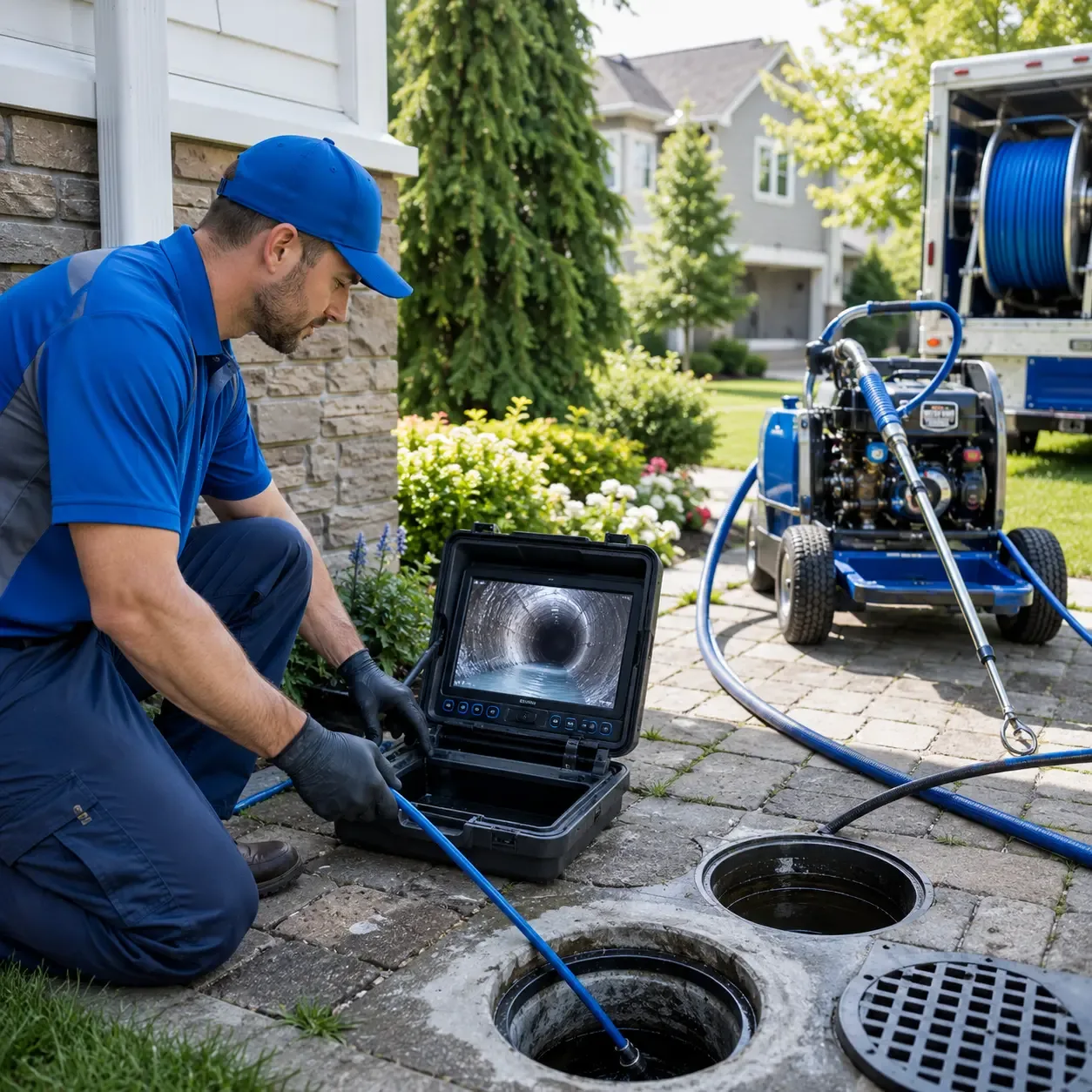 Outdoor drain cleaning professionals serving New Stanton, PA